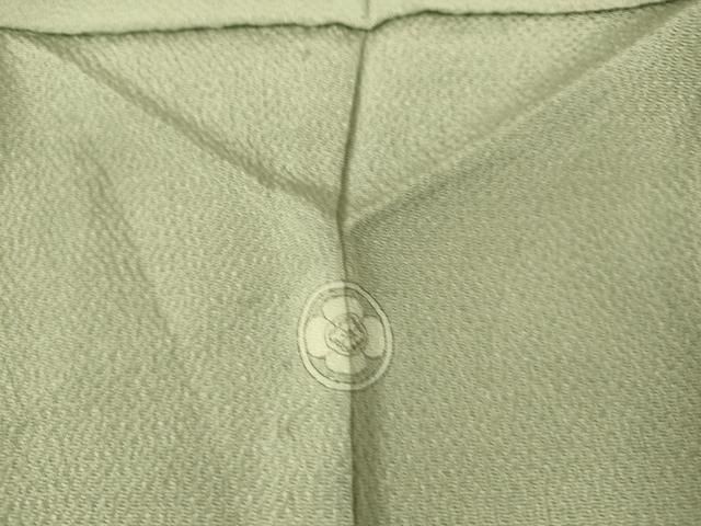 平和屋着物▽加賀友禅の巨匠 初代 由水十久監修 色無地 単衣 柳鼠色 鬼