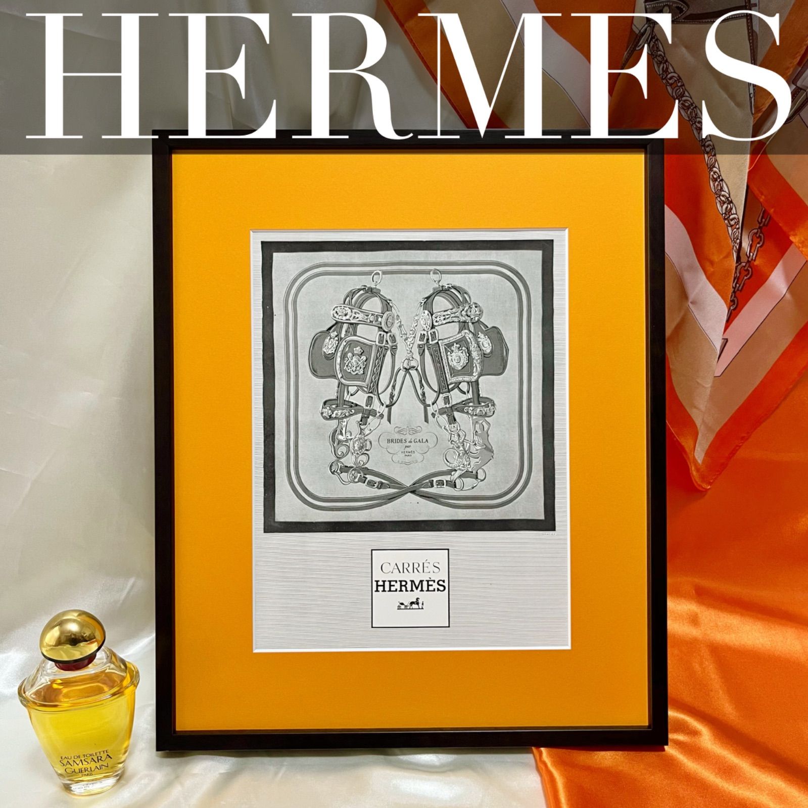 1958 広告＞ HERMES エルメス カレ アドバタイジング ポスター