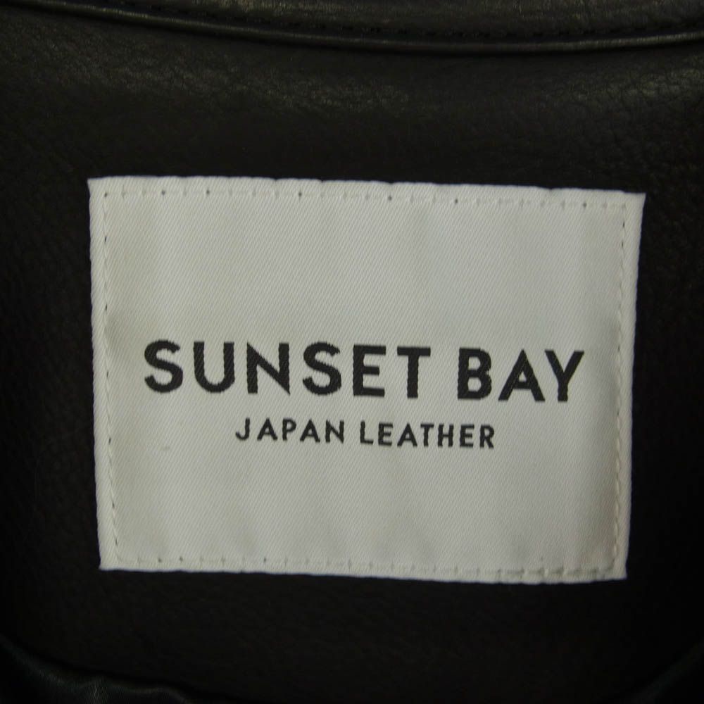 サンセットベイ SUNSET BAY NATALIE CALF HUDSON カーフレザー ナタリーカーフ ハドソン レザー ジャケット ブラック系  2【中古】 - メルカリ