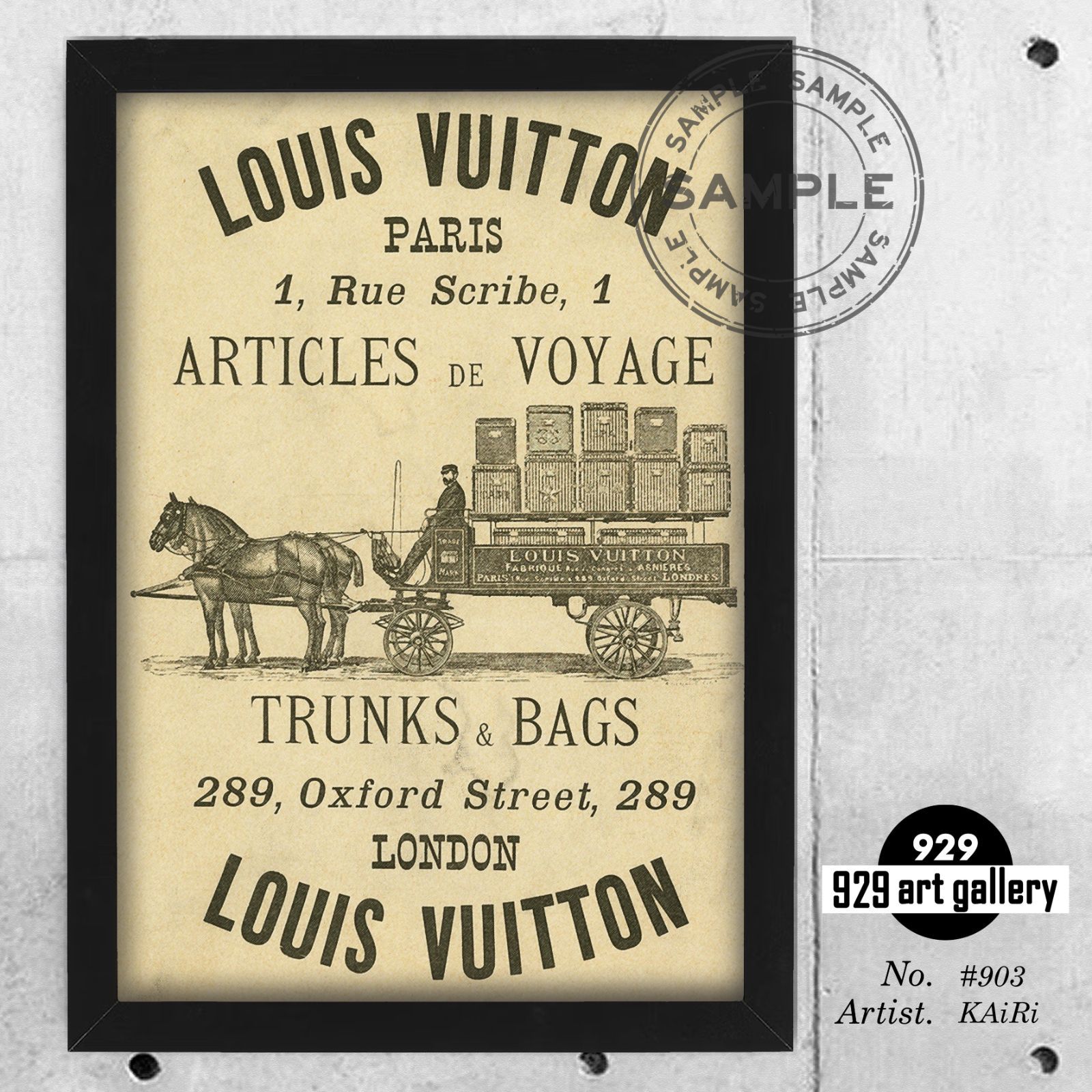 特大A2サイズ インテリアポスター オマージュ 額縁付き 送料無料 ルイヴィトン 特大A2サイズ インテリアポスター オマージュ 額縁付き 送料無料 ルイ