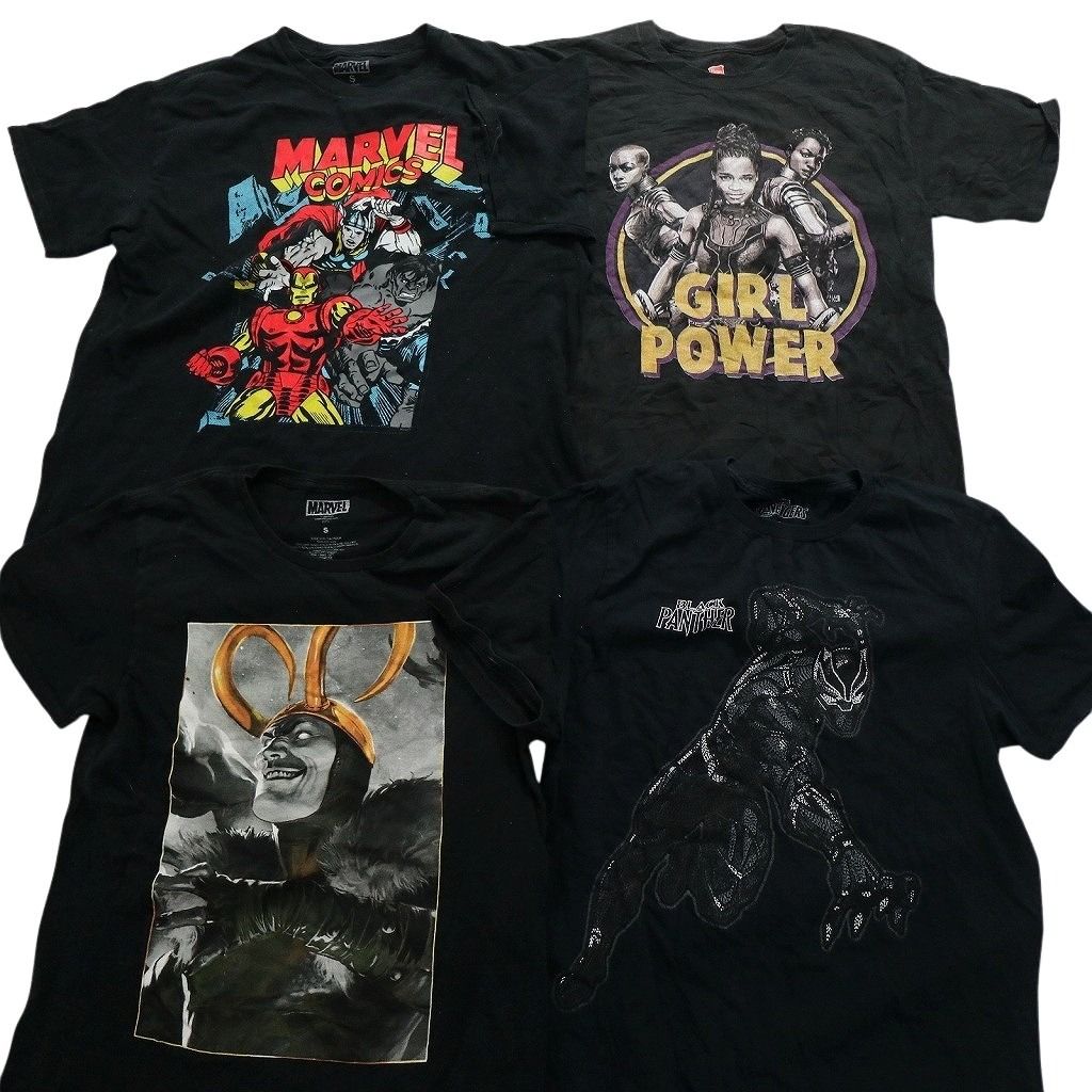 古着卸 まとめ売り マーベル DCコミック 半袖Tシャツ 16枚セット