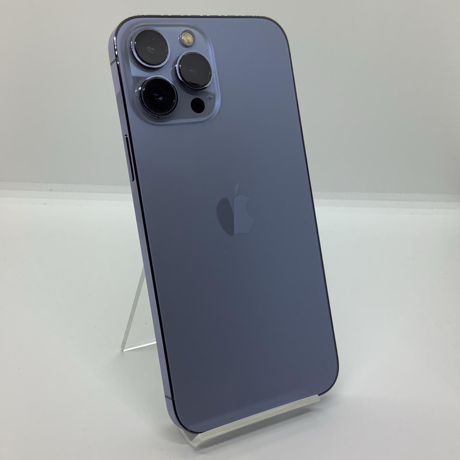 全額返金保証 最速発送 Apple iPhone 13 Pro Max 128GB シエラブルー docomo 白ロム 動作 済 80%