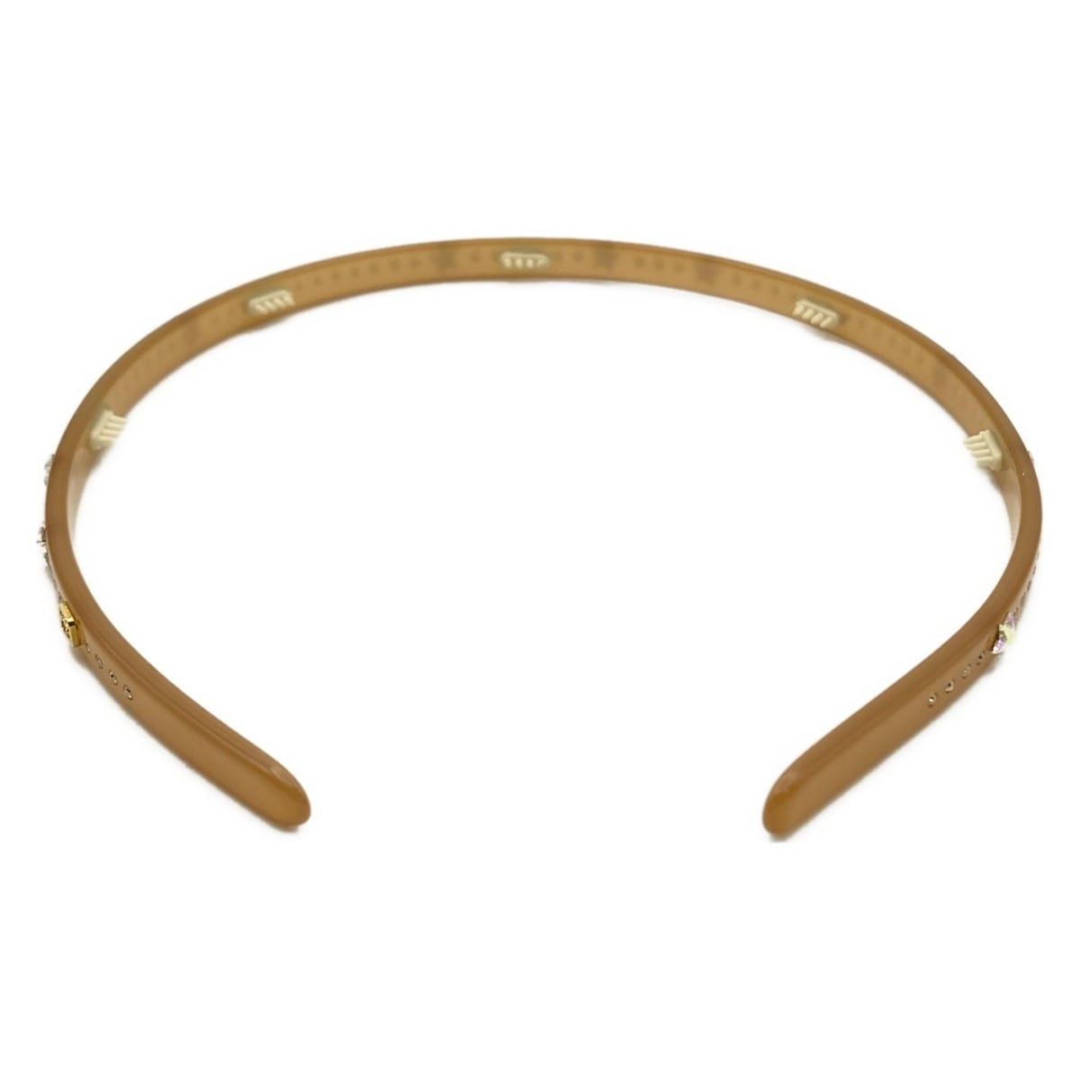 【日本未発売】 ALEXANDRE de PARIS アレクサンドル ドゥ パリ カチューシャ - ベージュ×クリア スター 星