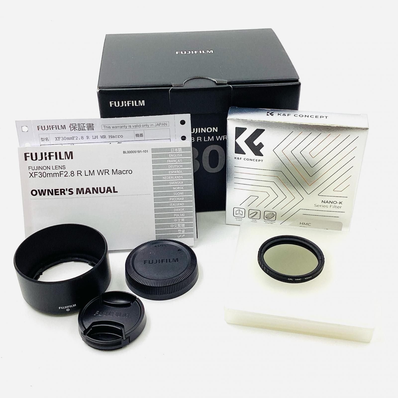 FUJIFILM フジノンレンズ XF30mm F2.8 R LM WR Macro 超美品