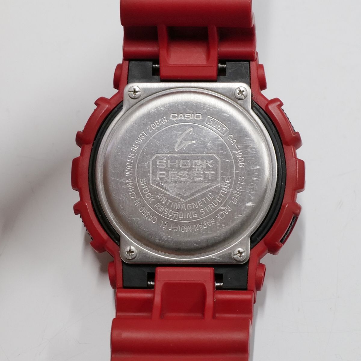 G-SHOCK GA-100B-4AJF レッド - 時計