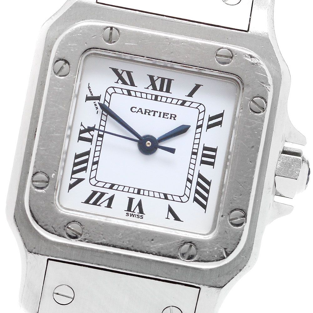 カルティエ CARTIER サントスガルベSM 自動巻き レディース内 き_911495