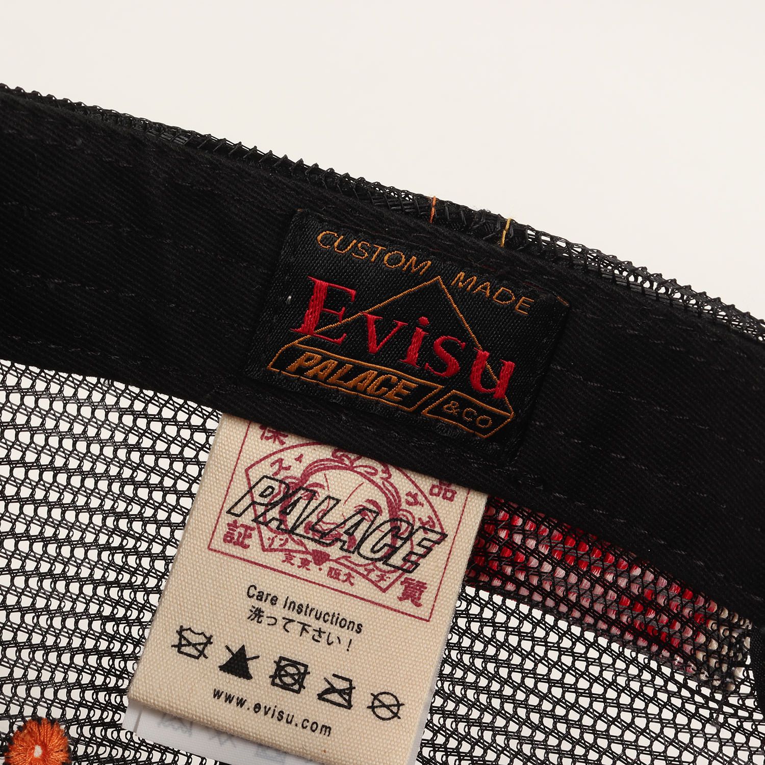 美品 PALACE パレス キャップ 23SS EVISU カモメ カモフラージュ 