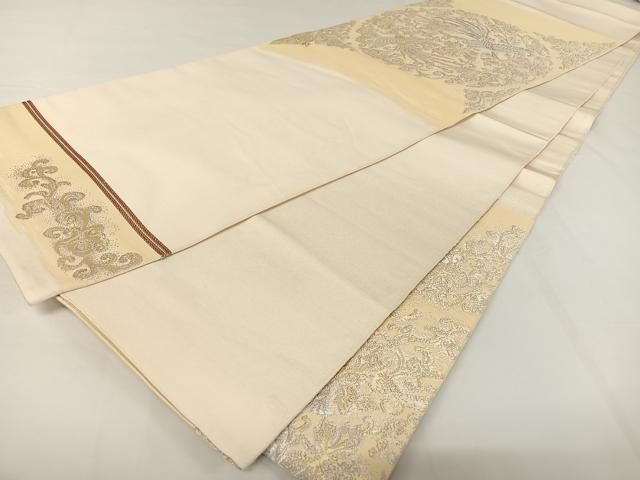O0664 美品 逸品 ハイブランド 龍村美術織物 謹製　正絹　本袋帯 平和屋着物○龍村美術織物 六通柄 本袋帯 磁香鳳遊錦 正絹 逸品