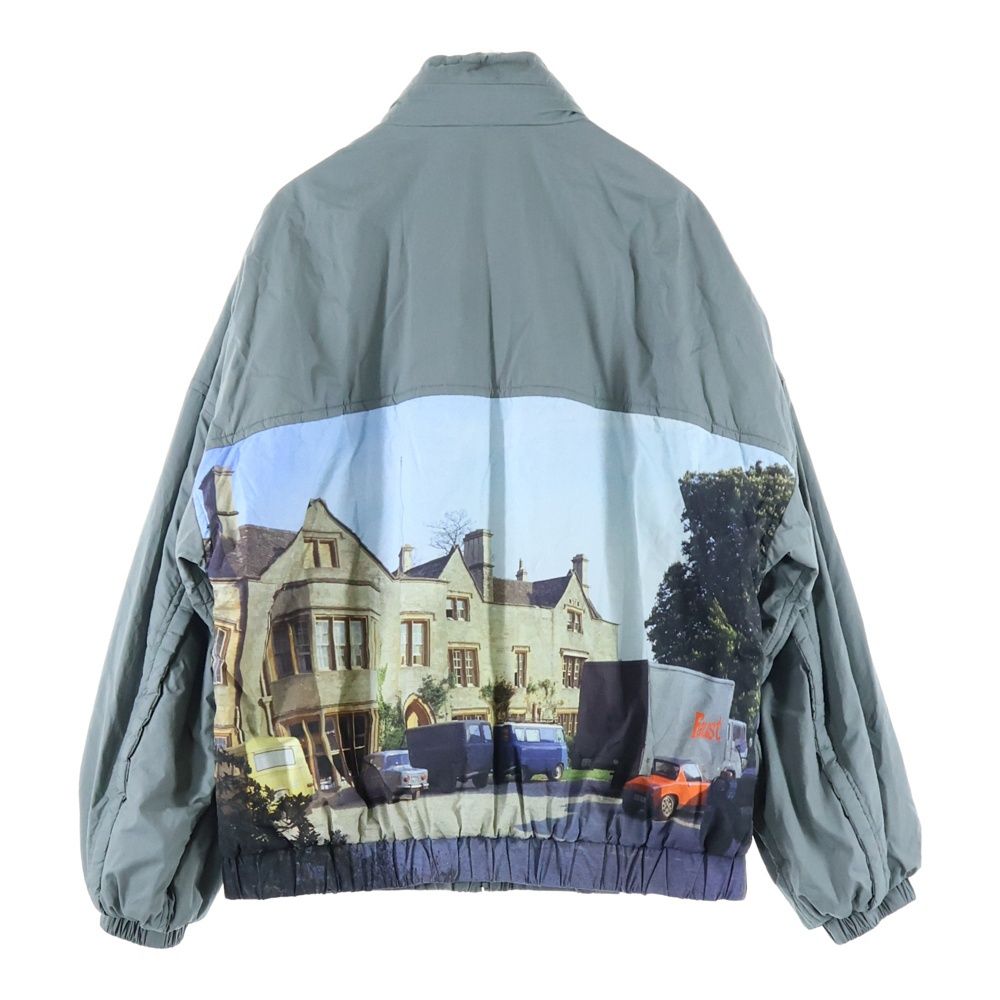 UNDERCOVER アンダーカバー コットン中綿ハイネック切替トラックジップアップジャケット グレー UC2E4208-1