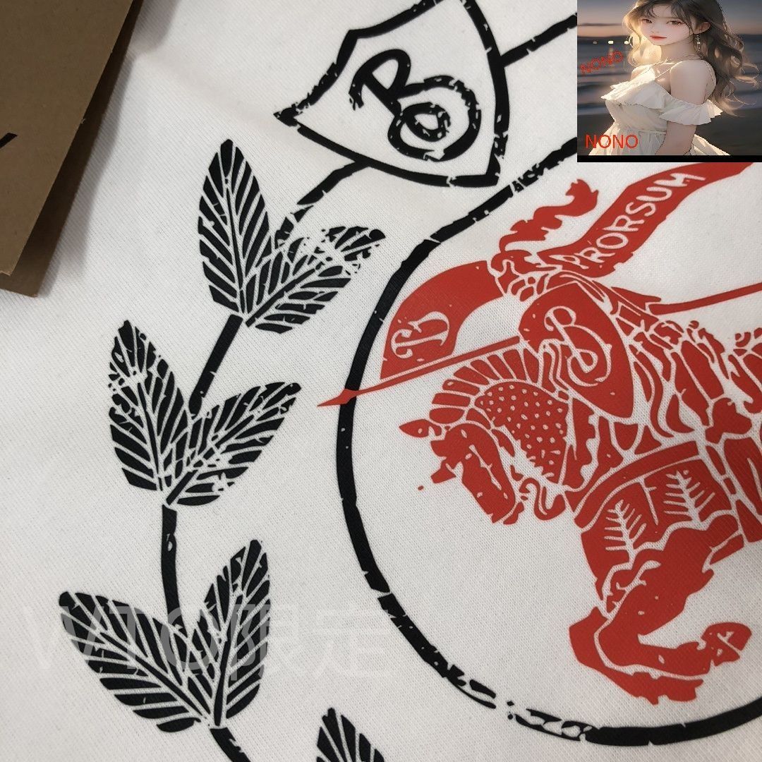 本日限定特価】Burberry 春夏 戦馬騎士プリントTシャツ [本日