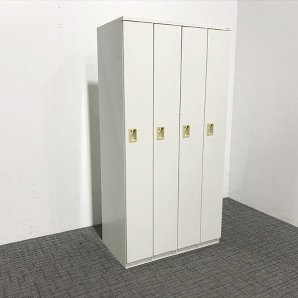 4人用ロッカー WL型 プラス ホワイト 更衣室 業務用