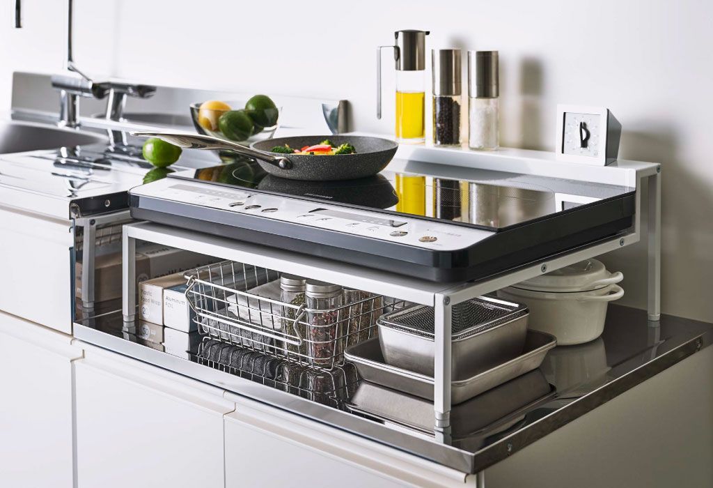 人造大理石天板キッチンワゴンW30 キッチンワゴン 人工大理石天板