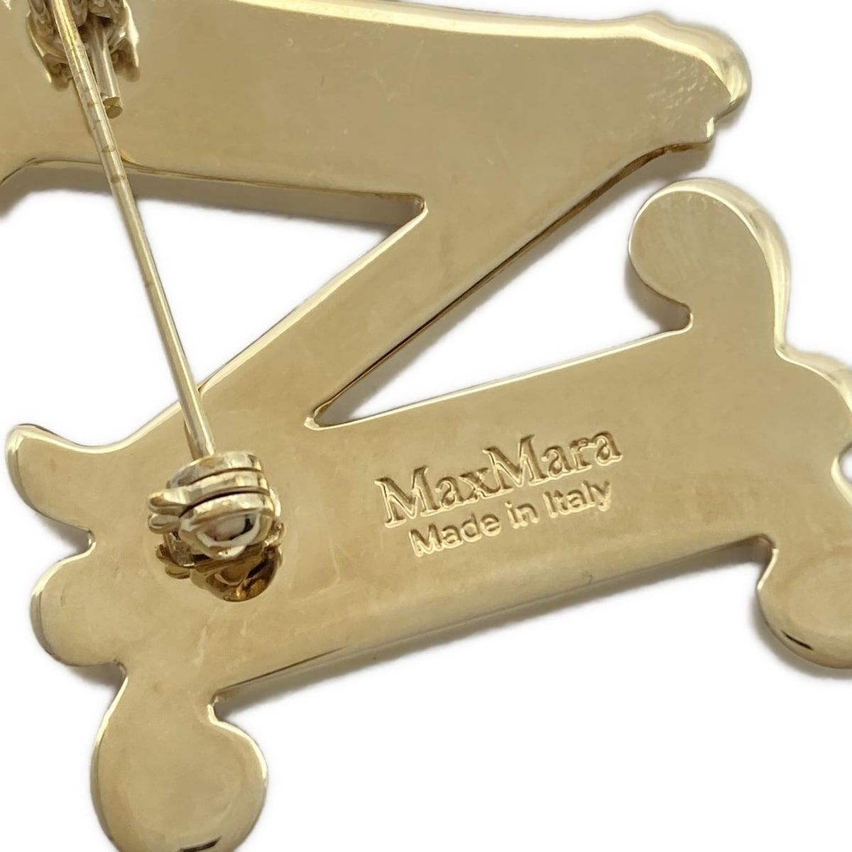 MaxMaraクリスタル M モチーフ ブローチ Max Mara(マックスマーラ