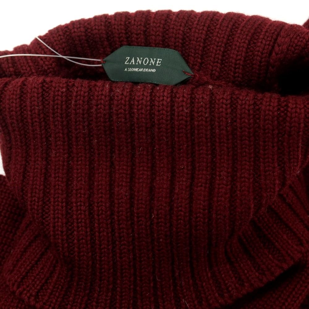 中古】ザノーネ ZANONE ミドルゲージ ウール タートルネック プル