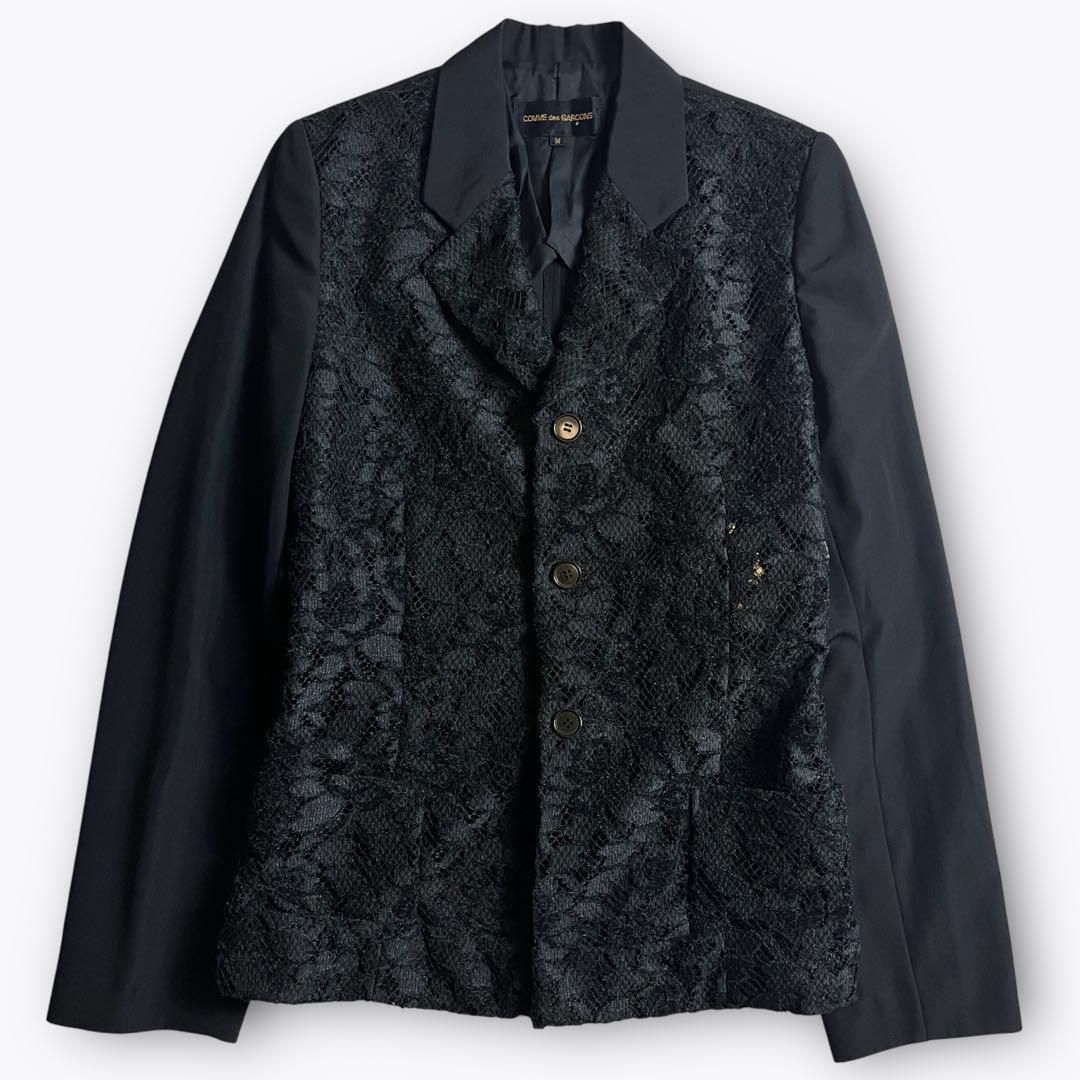 極美品 AD1992】COMME des GARCONS レース切替テーラード 