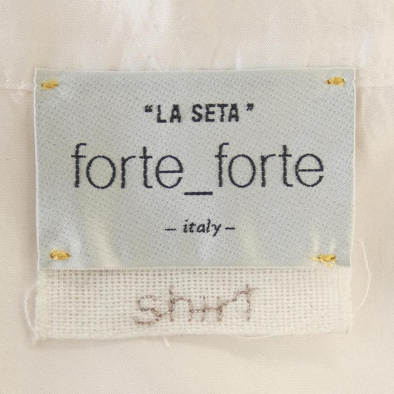フォルテフォルテ forte-forte シャツ フォルテフォルテ Forte Forte フローラル シャツ デニム 花柄
