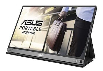 【中古】ASUS MB16AP モバイルモニター モバイルディスプレイ 薄さ8mm・軽量850g、USBで簡単接続 15.6インチ フルHD IPS バッテリー内蔵 USB Typec-C
