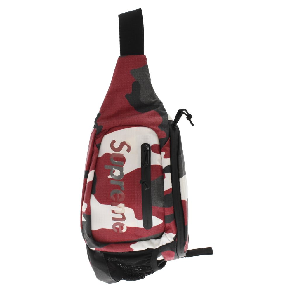 SUPREME (シュプリーム) 21SS Sling Bag Red Camo スリングワンショルダーボディバッグ レッド カモフラージュ -  メルカリ