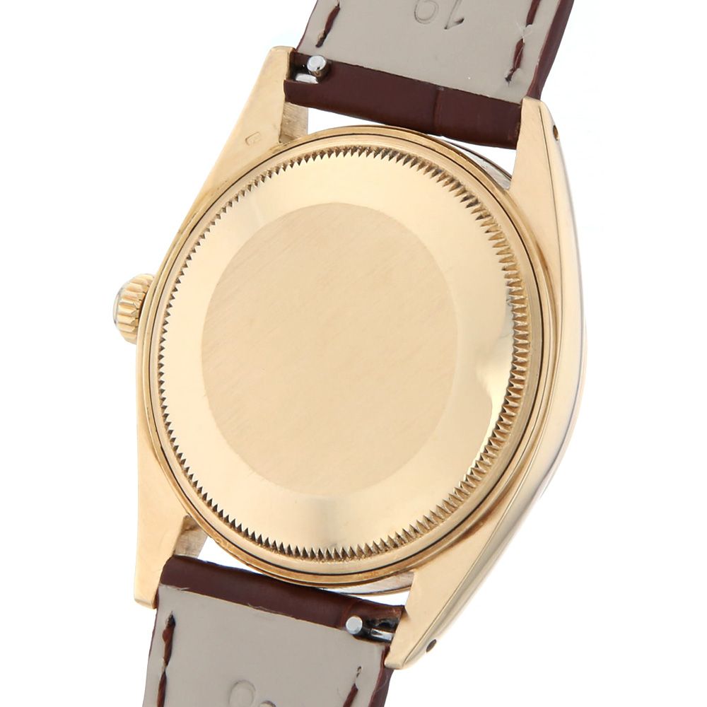 ロレックス オイスターパーペチュアルデイト 1500 ブラウン ドアストッパーインデックス 14番 メンズ アンティーク 腕時計