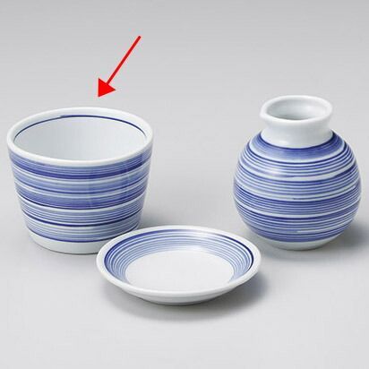 和食器 ネ304-048 手描き駒筋 そば徳利