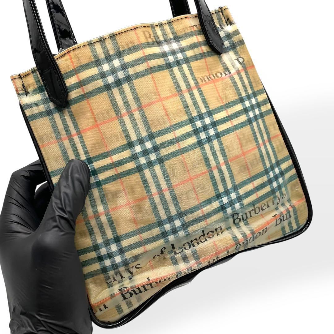 極美品 激レア Burberry トートバッグ レンチキュラー加工 騙し絵