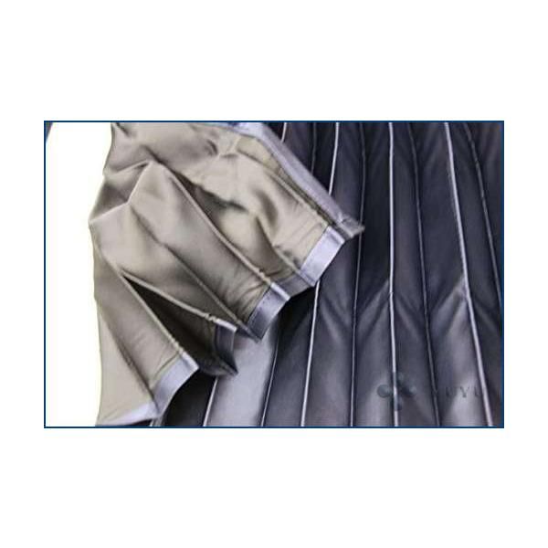 割引 トラックカーテン サテン2重 仮眠カーテン 表ネイビー 裏黒