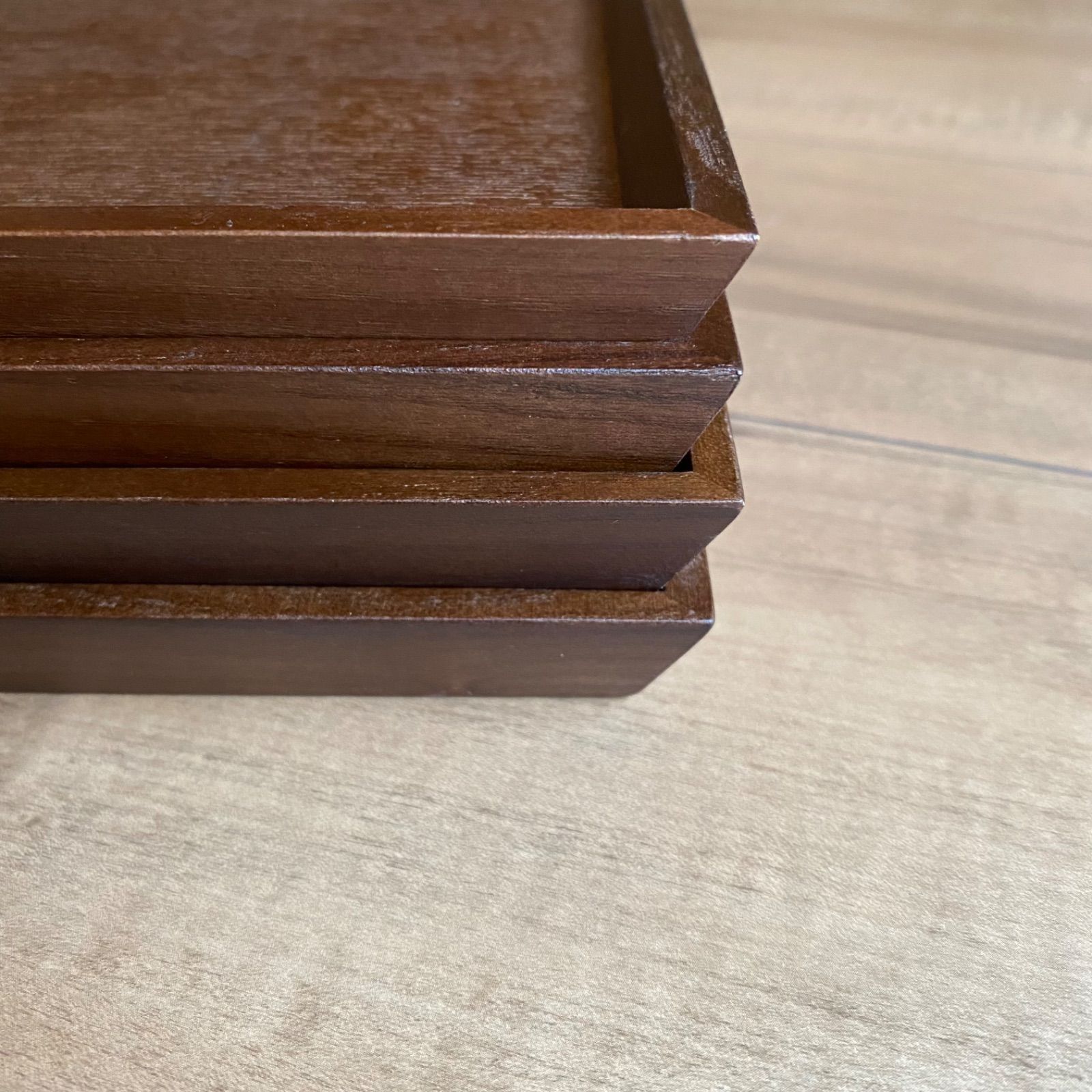 新品 木製トレー 5枚セット 木 トレイ お盆 お食事トレイ