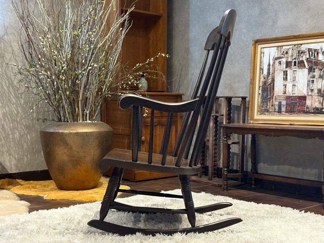 飛騨産業 キツツキマーク ロッキングチェア ダイニングチェア