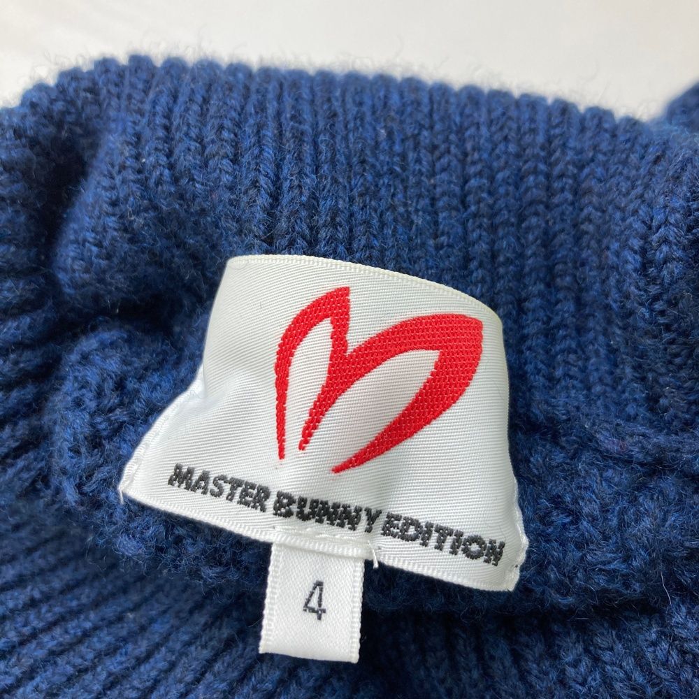 マスターバニーエディション ネイビーセーター 　サイズ4 MASTER BUNNY EDITION セーター サイズ4 ネイビー マスターバニー
