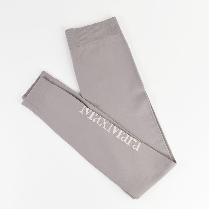 S Max Mara エスマックスマーラ レギンス タイツ BASILEA テクニカル ロゴ 9816014106 レディース グレージュ ストレッチ生地 スポーツウェア