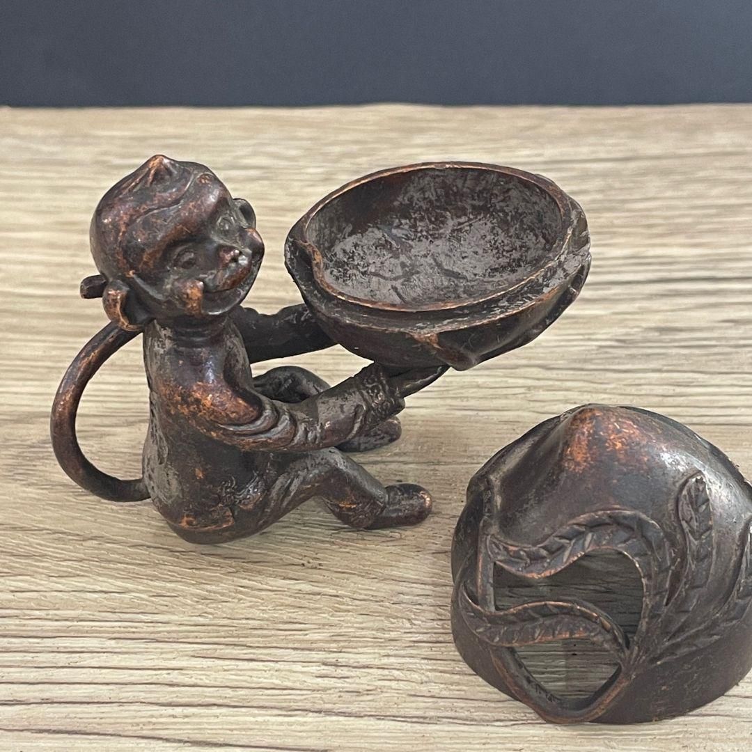 猿献寿薫香炉 檀香炉 置物 香道具 装飾品 工芸品 美術品 - メルカリ