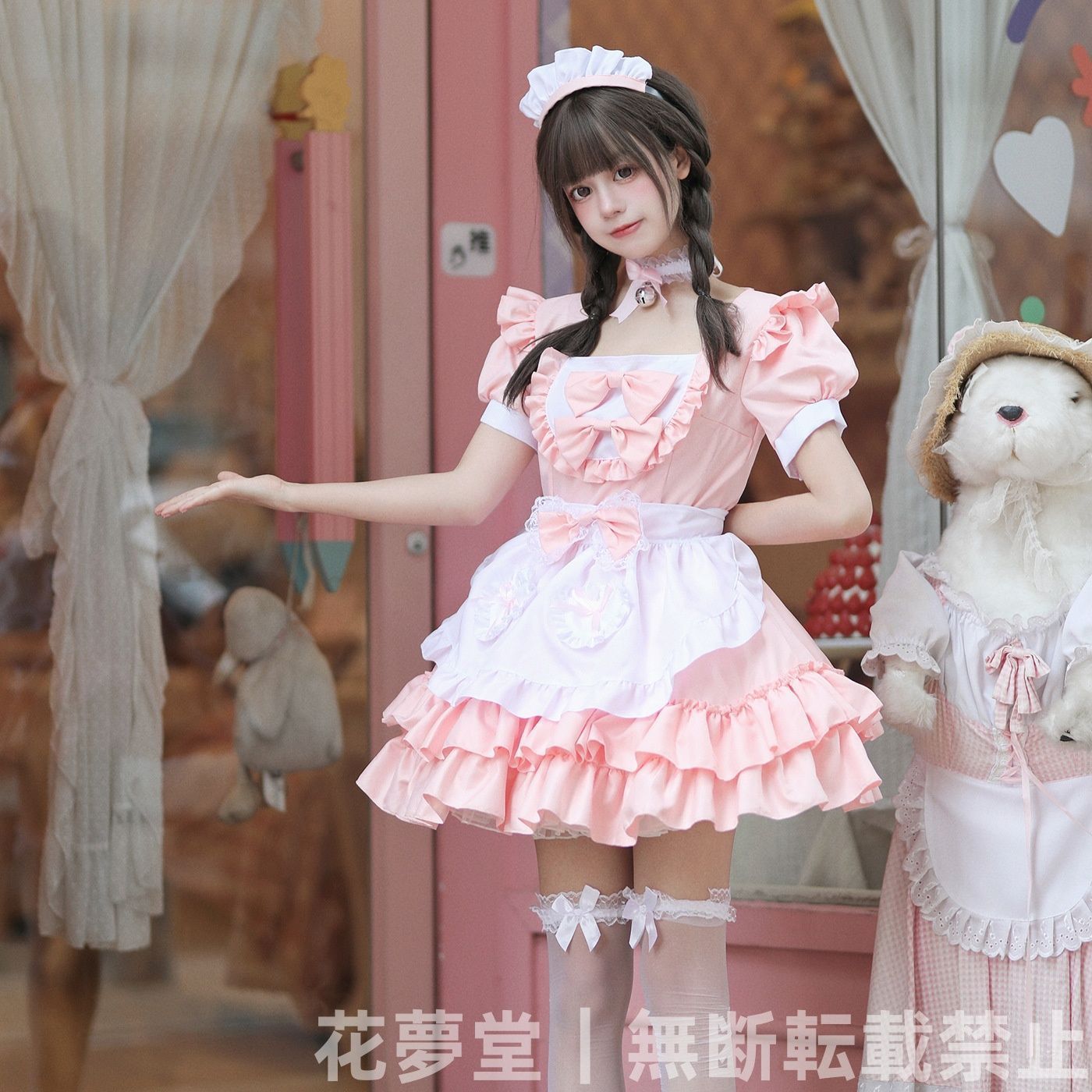 新品未使用 かわいいロリータ メイド服 女僕 ワンピース コスプレ衣装 