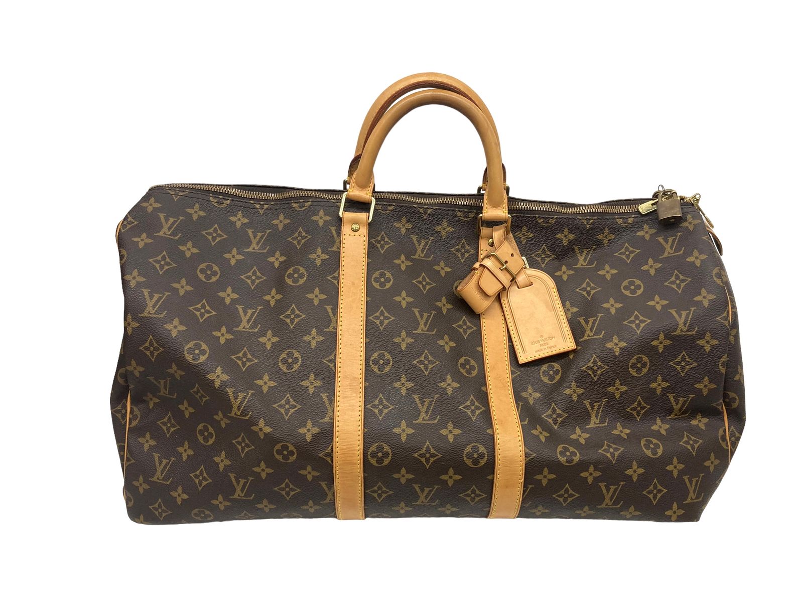 LOUIS VUITTON (ルイヴィトン) キーポル 55 モノグラム ボストンバッグ M41424 ブラウン ウィメンズ/028 