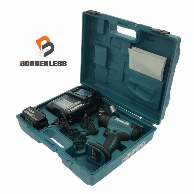 比較的 makita マキタ 18V 充電式ヒートガン HG181D バッテリ1個 6.0Ah 充電器 ノズル ケース付 コードレス 熱風機 110001