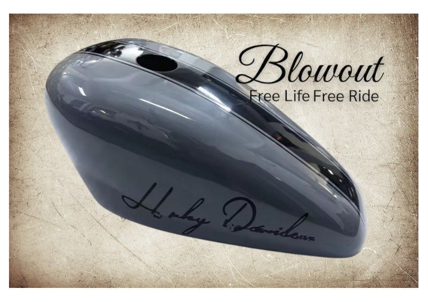 blowout スポーツスター タンクカバー フレイムス ファイヤー XL883N