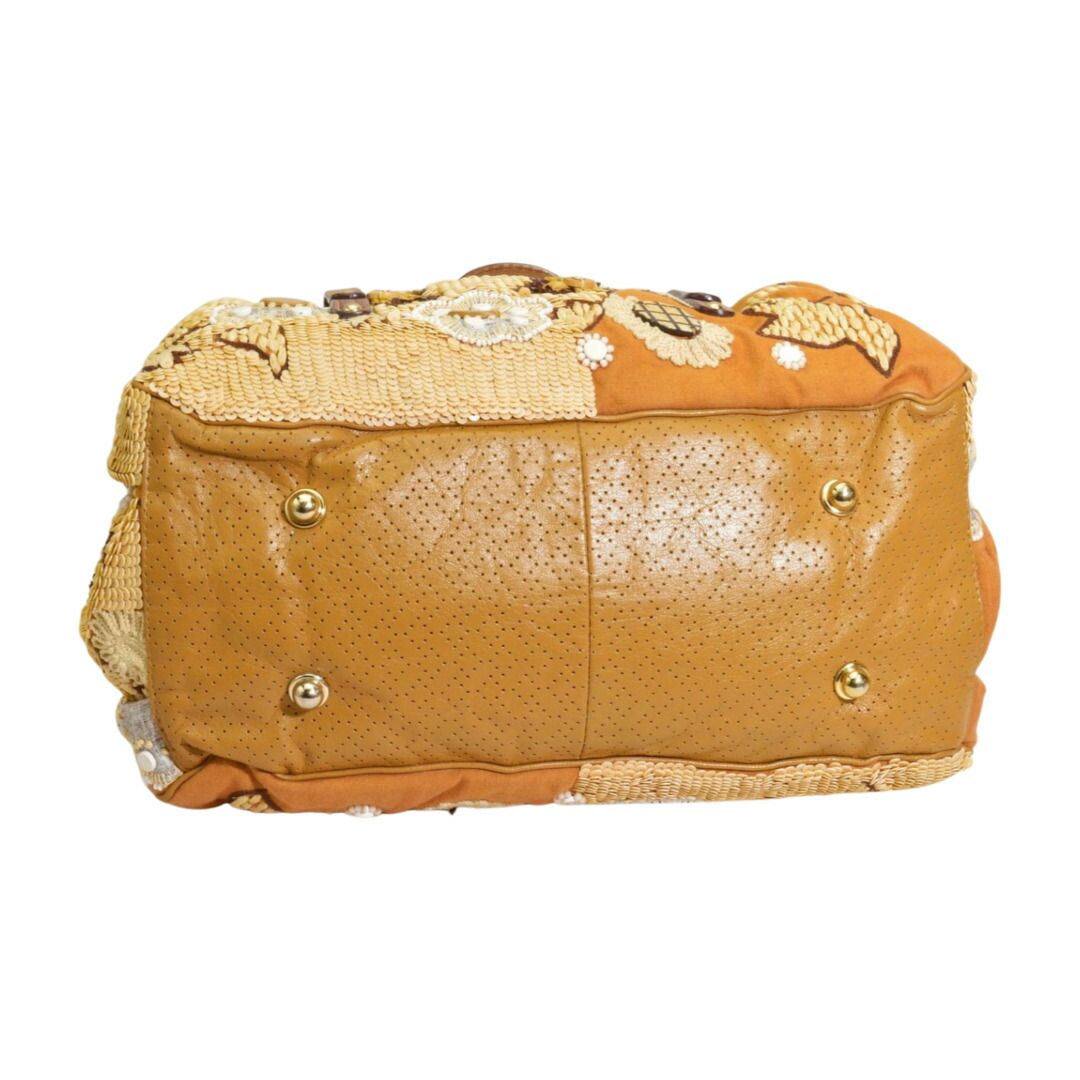 JAMIN PUECH ハンド トートバッグ 刺繍 ビーズ 花柄 立体的 ジャマンピュエッシュ JAMIN PUECH ハンド / トートバッグ ビーズ 花