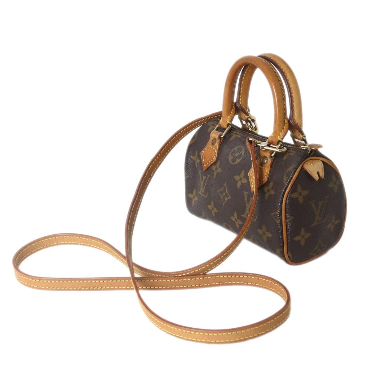 LOUIS VUITTON | ルイヴィトン ミニスピーデイ ストラップ付き ボストンバッグ モノグラム ブラウン M41534 TH0937 NO BCランク