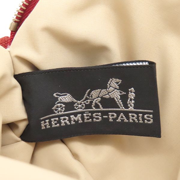 エルメス HERMES ポーチ ボリードポーチ ミニミニ コットン ルージュ  