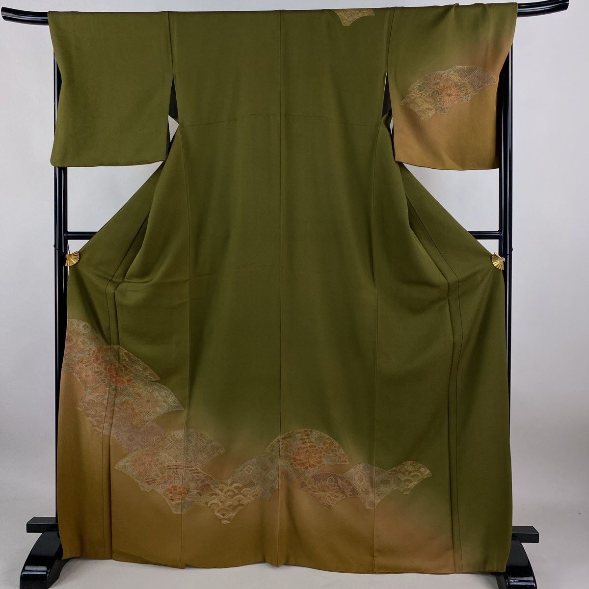 購入者ページ◆掛下比翼付◆上質な正絹◆裄69.5袖丈115.5 丈182 付下げ 身丈161cm 裄丈65cm 正絹 秀品