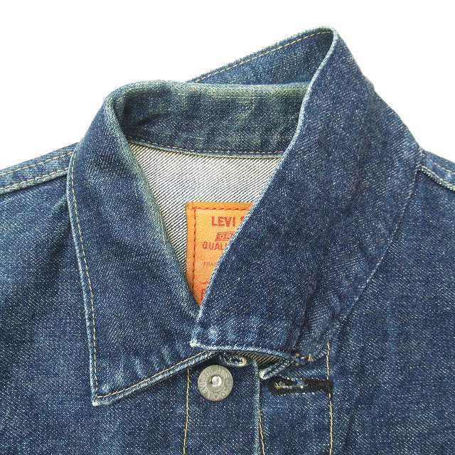 リーバイス Levi's 71506xx 1st 大戦モデル 復刻 ファースト デニム ジャケット トラッカージャケット ジージャン Gジャン  ブルゾン BIG'E 赤耳 セルビッチ ドーナッツ Vintage 日本製 92年製 40 インディゴ ◎ME4