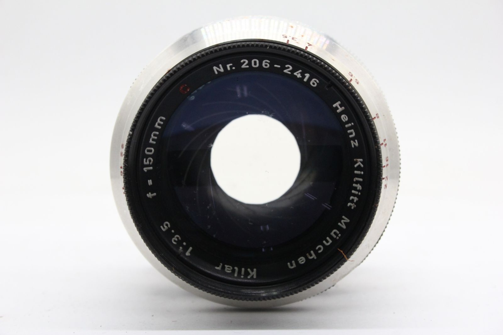 ハインツ キルフィット ミュンヘン 150mm F3.5レンズ 現状品 返品保証】 Heinz Kilfitt Munchen Kilar 150mm F3.5 C レンズ v5166
