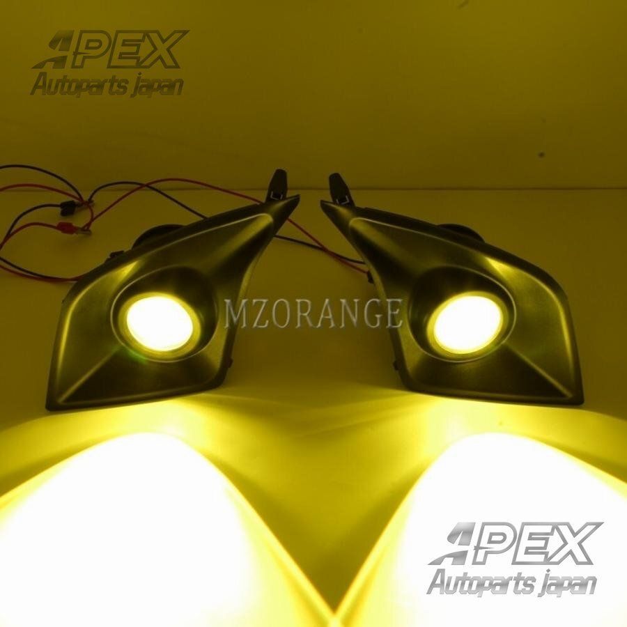 EDフォグランプレクサスF-スポーツIS200T IS250 IS300 IS350 2013-2015フォグライトフォグライトヘッドライトヘッドライトDRLカバー FFCRYSTALESIA_COM