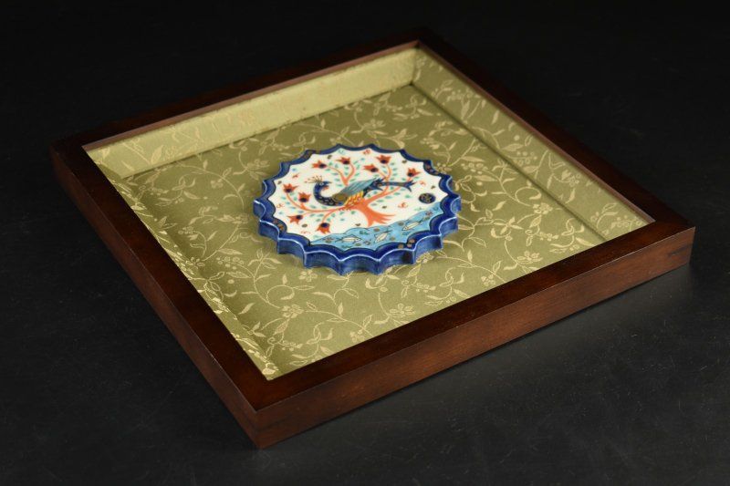 幸兵衛窯 ペルシャ色絵鳥文