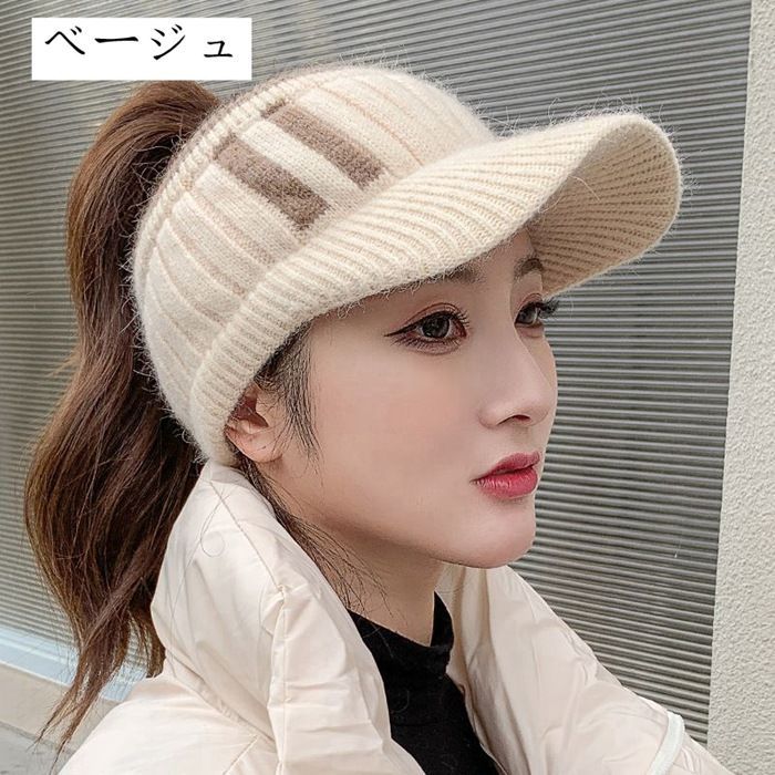 happy99 ニット帽　ニットサンバイザー happy99 Knit Visor ニット帽 サンバイザー - メルカリ
