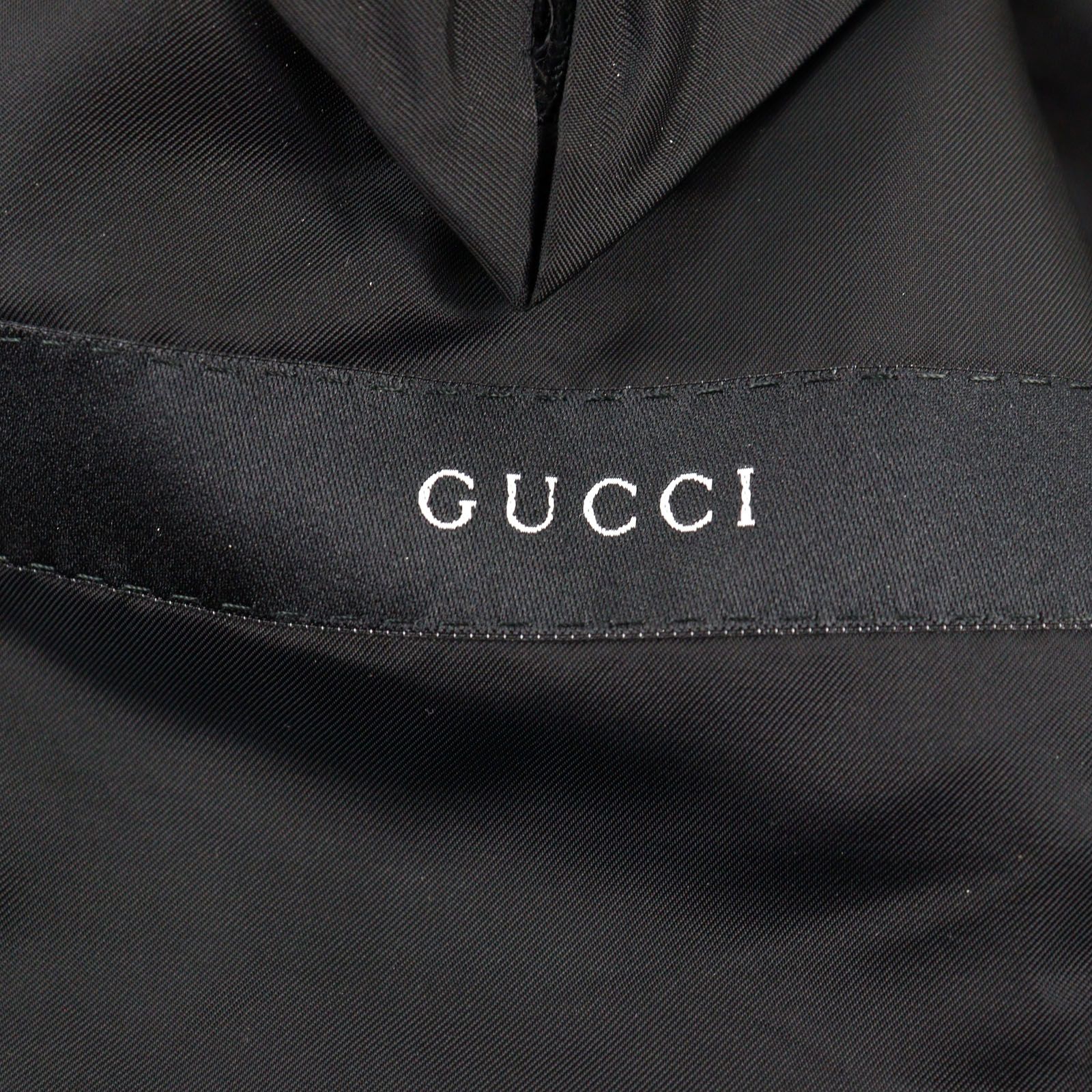GUCCI グッチ　コート　ネイビー　タグ、ボタン、ショップカードあり 未使用品 タグ付き GUCCI グッチ コート ブラック トムフォード