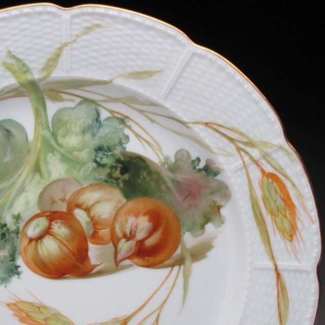 ニンフェンブルク 野菜絵 プレート アンティーク 19世紀末 24cm - メルカリ