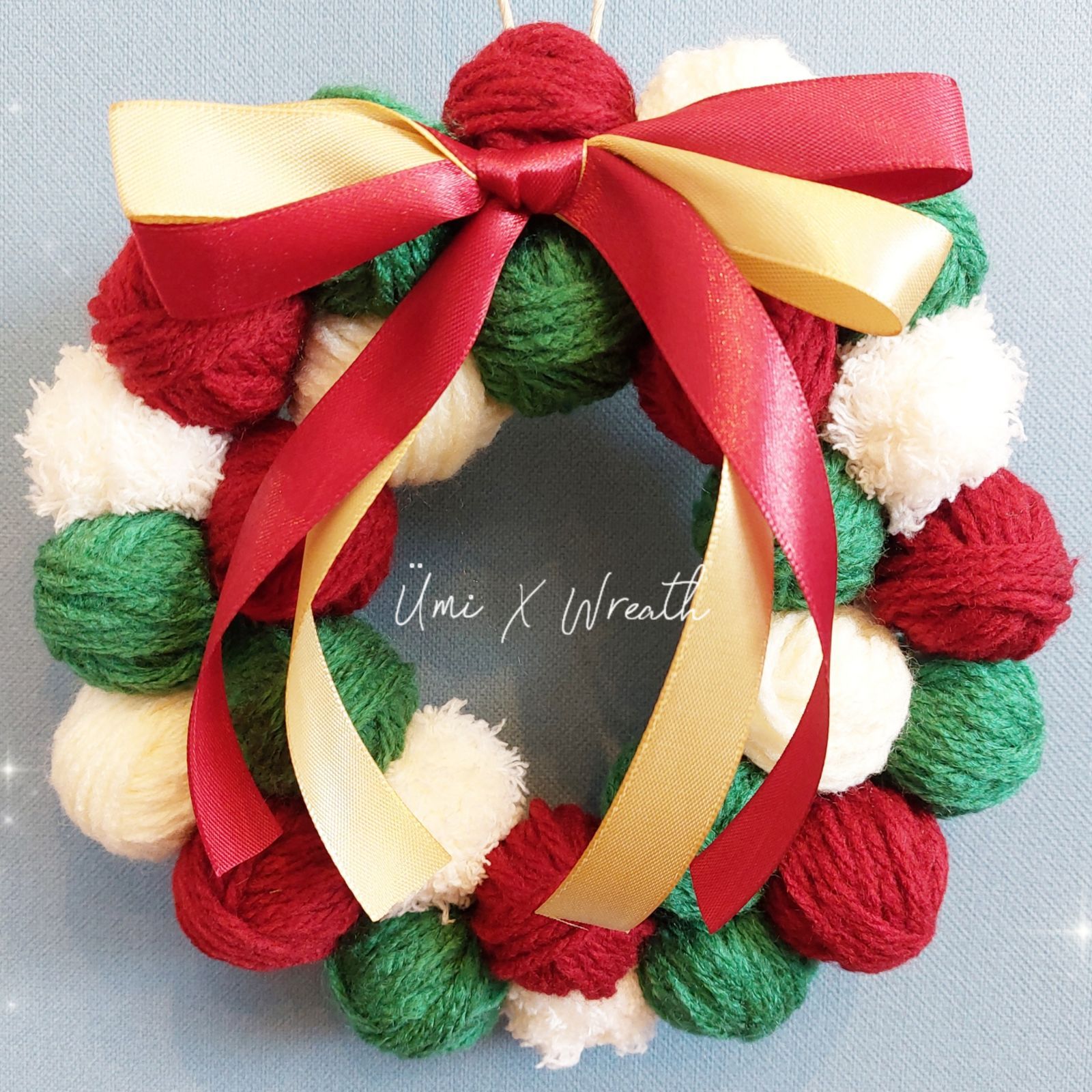 毛糸玉リース№11 - メルカリ