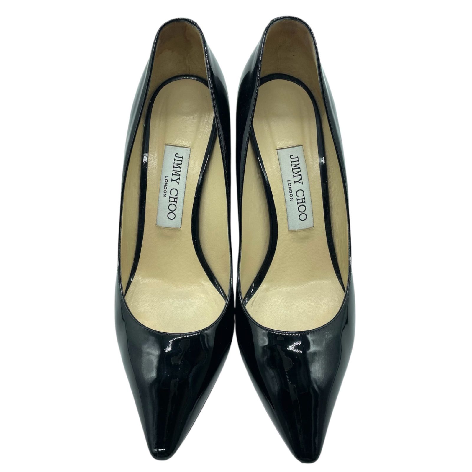 新品未使用　ジミーチュウ　ROMY85 サイズ38 Jimmy Choo Women's Romy 85 White Silver Cloudy Glitter Polka