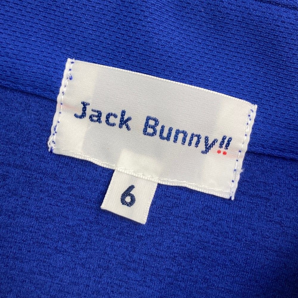 サイズ：6 JACK BUNNY ジャックバニー 2024年モデル フロントロゴ 長袖ポロシャツ  ネイビー系 [240101457220] ゴルフウェア メンズ ストスト サイズ：6 JACK BUNNY ジャックバニー 2024年モデル フロント