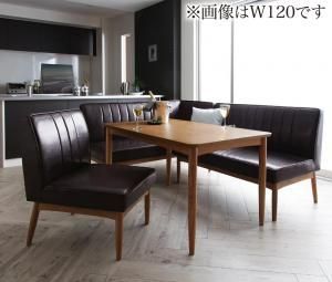 ダイニングセット（テーブルu0026ソファ チェア） モダンデザインリビングダイニングセット 4人 4点セット(テーブル+ソファ1脚+アームソファ1脚+チェア1脚) 左アーム W150